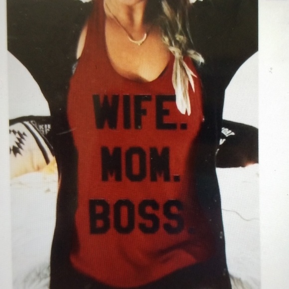 SOLD! Wife*Mom*Boss Tank - Picture 9 of 11